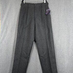 Prada Wool Pleated Herringbone Pantalone Trousers Pants - Men's Size 50 - Gray